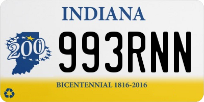 IN license plate 993RNN