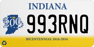 IN license plate 993RNQ