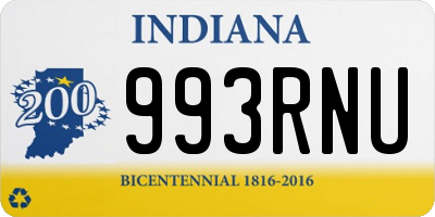 IN license plate 993RNU