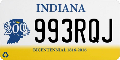 IN license plate 993RQJ