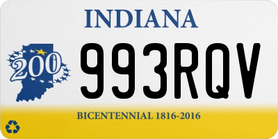 IN license plate 993RQV