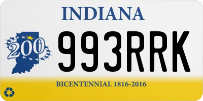 IN license plate 993RRK