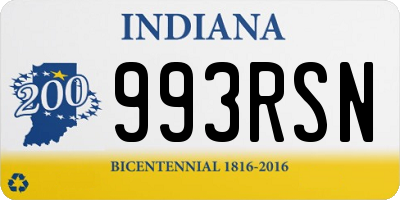 IN license plate 993RSN