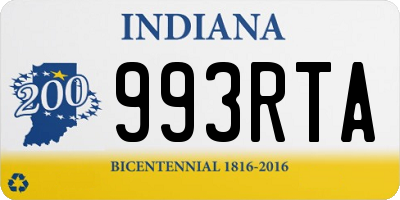 IN license plate 993RTA