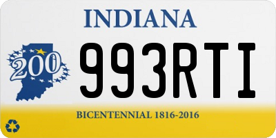 IN license plate 993RTI