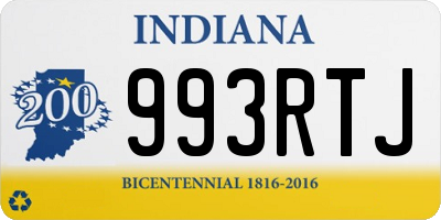 IN license plate 993RTJ