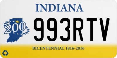 IN license plate 993RTV