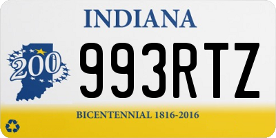 IN license plate 993RTZ