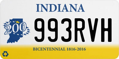 IN license plate 993RVH