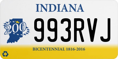 IN license plate 993RVJ