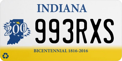 IN license plate 993RXS