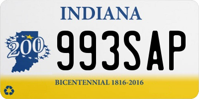 IN license plate 993SAP