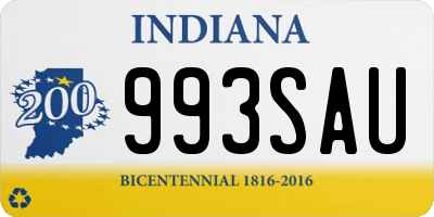 IN license plate 993SAU