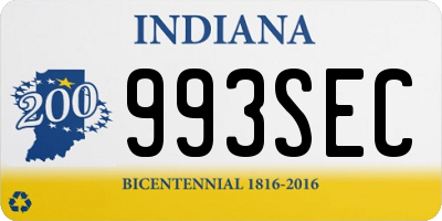 IN license plate 993SEC