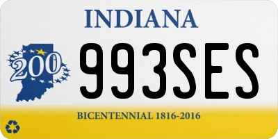 IN license plate 993SES