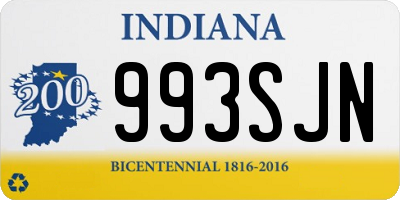 IN license plate 993SJN