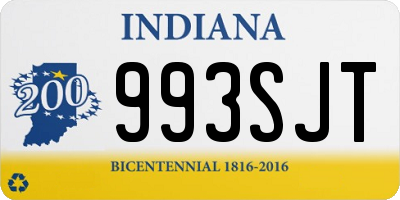 IN license plate 993SJT