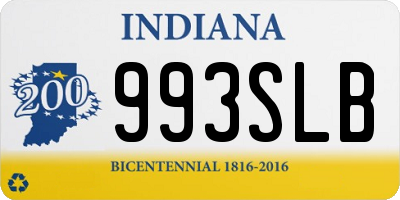 IN license plate 993SLB