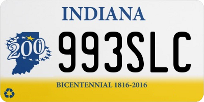 IN license plate 993SLC