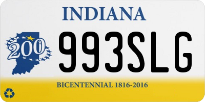 IN license plate 993SLG