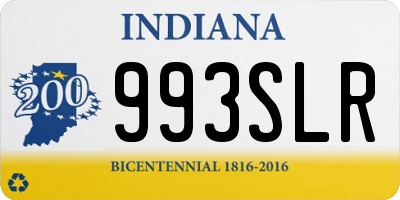 IN license plate 993SLR