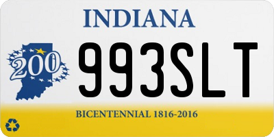 IN license plate 993SLT