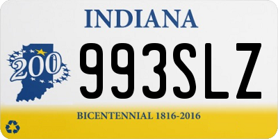 IN license plate 993SLZ