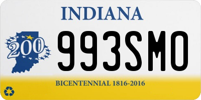 IN license plate 993SMO