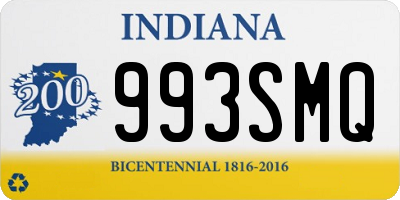 IN license plate 993SMQ