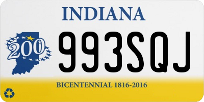 IN license plate 993SQJ