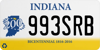 IN license plate 993SRB