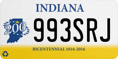 IN license plate 993SRJ