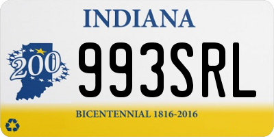 IN license plate 993SRL