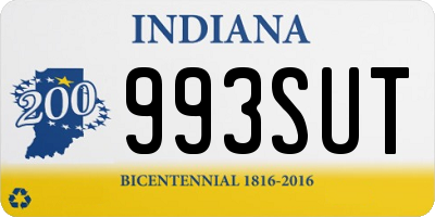 IN license plate 993SUT