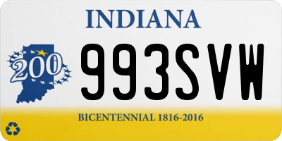 IN license plate 993SVW