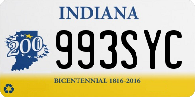 IN license plate 993SYC