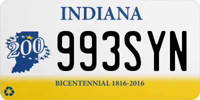 IN license plate 993SYN