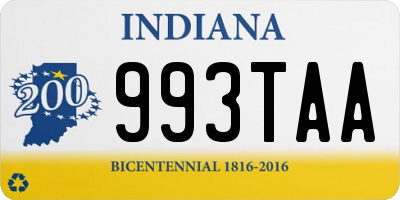 IN license plate 993TAA