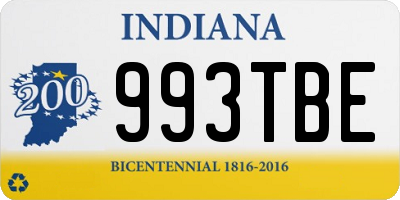 IN license plate 993TBE