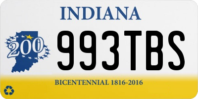 IN license plate 993TBS