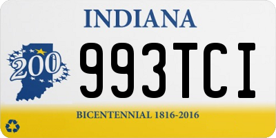 IN license plate 993TCI