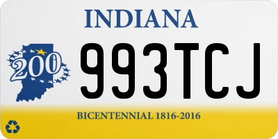 IN license plate 993TCJ