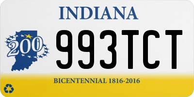 IN license plate 993TCT