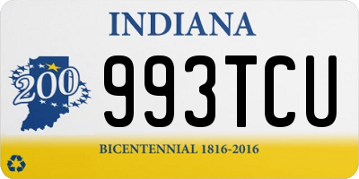 IN license plate 993TCU