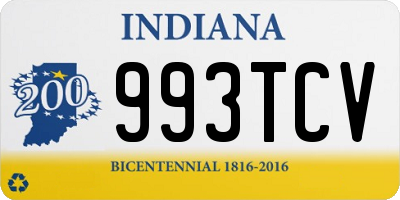 IN license plate 993TCV