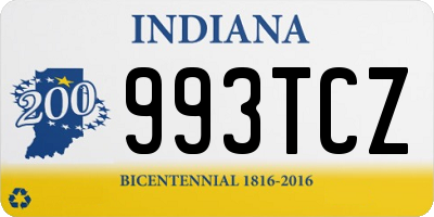 IN license plate 993TCZ