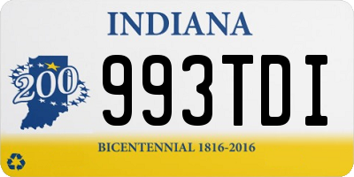 IN license plate 993TDI