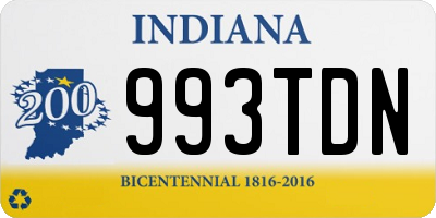 IN license plate 993TDN