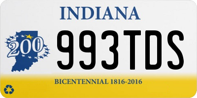 IN license plate 993TDS