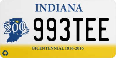 IN license plate 993TEE